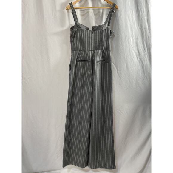 House Of Harlow 1960 x Revolve 'Oliviera' Grey Polyester Jumpsuit Size M - Picture 3 of 5